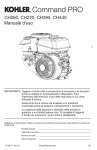 CH260, CH270, CH395, CH440 Manuale d`uso