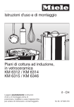 Istruzioni d`uso e di montaggio Piani di cottura ad induzione, in