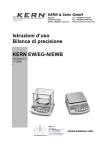 Istruzioni d`uso Bilance di precisione KERN EW/EG