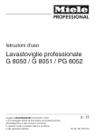 Lavastoviglie professionale G 8050 / G 8051 / PG 8052