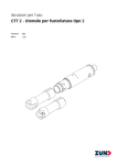 Istruzioni per l`uso CTT 2 - Utensile per fustellatura tipo 2