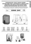 K800 24V REV.00 - Elettra Automazioni