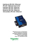 Interfaccia RS 232 / Ethernet RS 232 / Ethernet Converter Interface