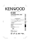 k-525 istruzioni per l`uso