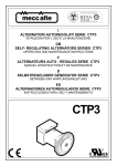 I ALTERNATORI AUTOREGOLATI SERIE CTP3 GB