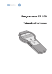 Programmer CP 100 Istruzioni in breve