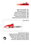 Elektro-Kettensäge Motosega elettrica Elektrische