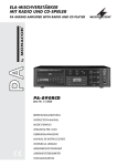 ela-mischverstärker mit radio und cd-spieler pa-890rcd