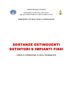 SOSTANZE ESTINGUENTI ESTINTORI E IMPIANTI FISSI