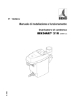 Manuale di installazione e funzionamento Scaricatore di condensa