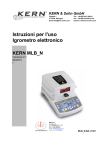 Istruzioni per l`uso Igrometro elettronico