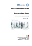 OMEGA Software-Suite Istruzioni per l`uso