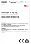 Istruzioni d`uso: Jar Test FC6S Instruction for