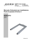Manuale d`istruzioni per installazione Ponte di pesata di forma U
