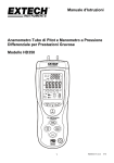 Manuale d`Istruzioni Anemometro Tubo di Pitot e Manometro a