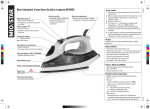 Brevi istruzioni d`uso ferro da stiro a vapore MI 6000 - Migros