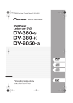 DV-380-S DV-380-K DV-2850-S - Pioneer Europe