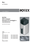 ROTEX GCU compact Istruzioni di montaggio e manutenzione