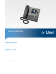 Telefono IP 6867i Mitel Istruzioni per l`uso Release 3.3.1 SP3