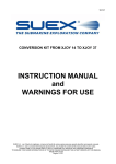INSTRUCTION MANUAL and WARNINGS FOR USE
