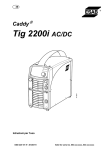 Caddy®Tig 2200i - Benvenuto nel sito personale di Massimo Capurro