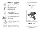 Istruzioni d`uso e manutenzione pistola manuale a