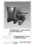intermittori e oscillatori ad assi paralleli istruzioni per l` uso e la