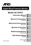 Digital Blood Pressure Monitor Model UA-767PC