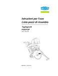 Istruzioni per l`uso Lista pezzi di ricambio