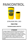 ISTRUZIONI PER L`USO PAN JT60