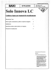Manuale di installazione ed uso Solo Innova LC