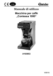Manuale di utilizzo Macchina per caffè „Contessa