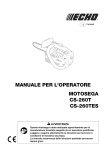 MANUALE PER L`OPERATORE MOTOSEGA CS