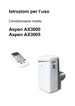 Istruzioni per l`uso Aspen AX3000 Aspen AX3005