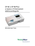 Istruzioni per l`uso, elettrocardiografo CP 50