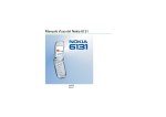 Manuale d`uso del Nokia 6131