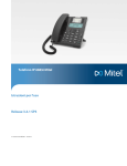 Telefono IP 6865i Mitel Istruzioni per l`uso Release 3.3