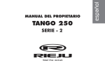 Manual Propietario TANGO 250 (2012) - Rieju Motos