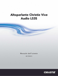 Altoparlante Christie Vive Audio LS3S