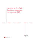 Keysight Serie U8480 Sensore di potenza a termocoppia USB