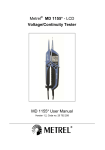 MD 1155-LCD Voltage & Continuity tester_Multi lingual_Ver
