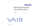 Manuale dell`utente del notebook Sony