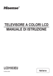 televisore a colori lcd manuale di istruzione lcd1933eu
