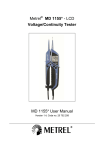 MD 1155-LCD Voltage & Continuity tester_Multi lingual_Ver