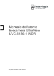 Manuale dell`utente telecamera UltraView UVC-6130