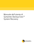 HelpManuale dell`utente di Symantec Backup Exec™ System