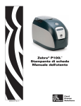 Zebra® P100i™ Stampante di schede Manuale dell`utente