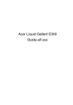 Manuale dell`utente Acer Liquid Gallant E350