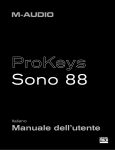 Manuale dell`utente di ProKeys Sono 88