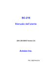 SC-215 Manuale dell`utente